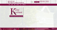 Desktop Screenshot of kosykorner.com